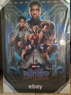 Signed Black Panther Cast Poster Chadwick Boseman/Stan Lee/ Michael B Jordan/COA