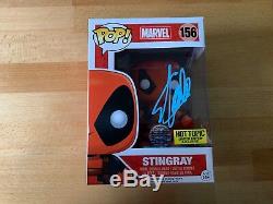 Signed Funko Pop Vinyl Deadpool Stingray Signed By Stan Lee With COA