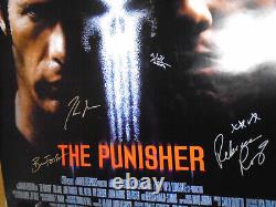 Signed John Travolta Stan Lee Will Patton The Punisher 2004 Movie Poster Coa