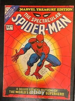 Signed STAN LEE & JOHN ROMITA Treasury Edition 1 Spectacular SPIDER-MAN 829/1M