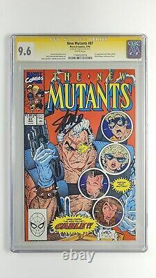 Signed Stan Lee New Mutants 87 CGC 9.6 SS 1st App Cable NM+ Deadpool X-Men WP