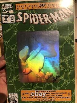 Signed Stan Lee Spider-Man #26 Sep 1992 Marvel Comics 30th Anniversary Hologram