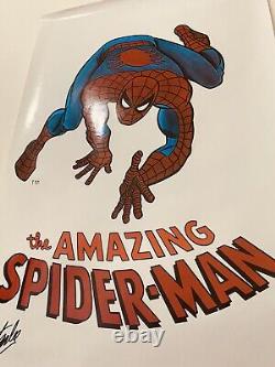Signed Stan Lee Vintage Spider-man Poster Print Excelsior Approved Coa Jsa C