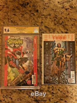Signed Todd McFarlane Spawn #1 CGC 9.6 & Signed Stan Lee Ultimate Thor #2 Marvel