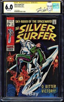 Silver Surfer #11 Cgc 6.0 Ss Stan Lee Signed Cgc #1227701005