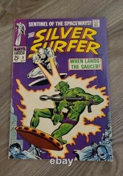 Silver Surfer #2 MARVEL 1968 Signed by Stan Lee HIGH GRADE