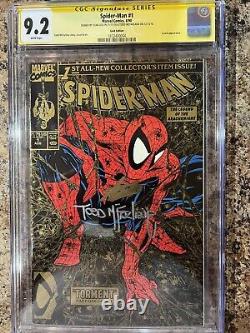 Spider-Man #1 CGC 9.2 Gold Edition Stan Lee Signature McFarlane Signed