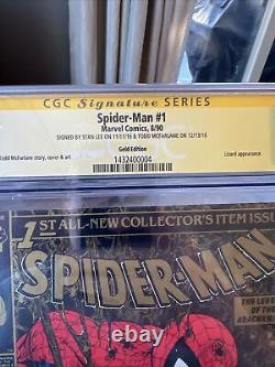 Spider-Man #1 CGC 9.2 Gold Edition Stan Lee Signature McFarlane Signed