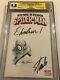 Spider-Man #1 CGC 9.8 with Clayton Craine Sketch and Excelsior signed Stan Lee