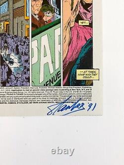 Spider-Man 1 Green Marvel Signed by Stan Lee on inside TC