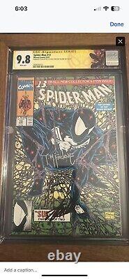 Spider-Man #13 CGC 9.8- Signed by STAN LEE & Todd McFarlane And Custom Label? 