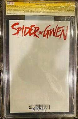 Spider-gwen # 1 Cgc 9.8 Wp Ss Signed Stan Lee + Todd Mcfarlane Phantom Variant