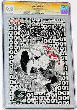 Spider-gwen #1 Cgc Ss 9.8 Signed 2x By Stan Lee & Todd Mcfarlane, Phantom Sketch