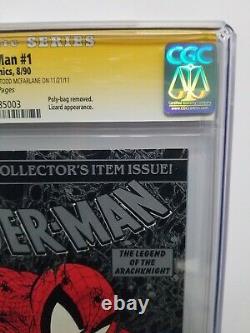 Spider-man #1 Cgc 9.4 Nm Ss Silver 1990 Signed 2x Stan Lee & Todd Mcfarlane 2011