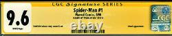 Spider-man #1 Cgc 9.6 Signed By Stan Lee! Todd Mcfarlane Art! Classic Cover