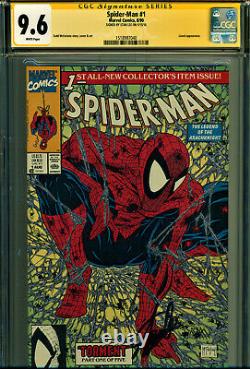 Spider-man #1 Cgc 9.6 Signed By Stan Lee! Todd Mcfarlane Art! Classic Cover