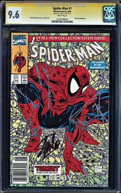 Spider-man #1 Cgc 9.6 White Ss Stan Lee Signed #1197168004