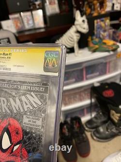Spider-man #1 Cgc 9.8 Rare Silver Edition Signed Only By Stan Lee! Beautiful