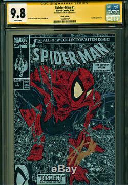 Spider-man #1 Cgc 9.8 Ss Signed In Gold By Stan Lee! Mcfarlane Art! Classic Cvr