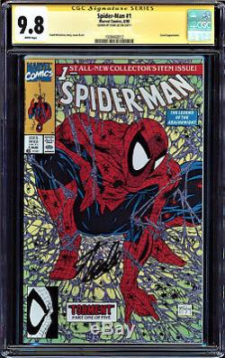 Spider-man #1 Cgc 9.8 White Ss Stan Lee Signed #1508460012