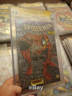 Spider-man #1 Cgc Ss 9.8 Chromium Signed Stan Lee & Todd Mcfarlane