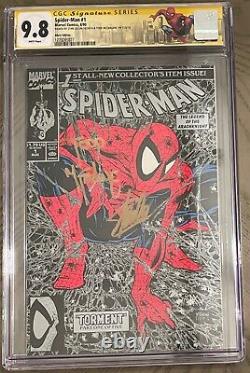 Spider-man 1 Silver Torment Variant Cgc 9.8 Ss Signed Stan Lee & Todd Mcfarlane