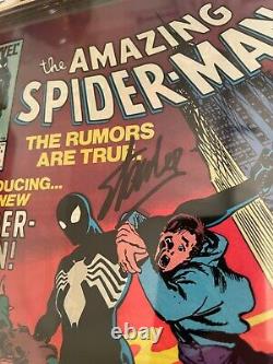 Spider-man 252 Cgc 9.8 Ss Signed By Stan Lee 1st App Black Suit Newsstand Venom