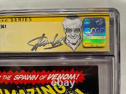 Spider-man 361 Cgc 9.6 Signed Stan Lee 1st Full Appearance Carnage Cletus Kasady