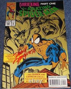 Spider-man #390animation Celsigned Stan Leebagleyfingerothmarvel1994coa