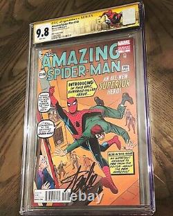 Spider-man 700 Ditko Variant Cgc 9.8 Ss Signed By Stan The Man Lee Death Issue