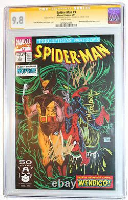Spider-man 9 Cgc Ss 9.8 Signed 3x By Stan Lee Todd Mcfarlane Herb Trimpe Wht Pgs
