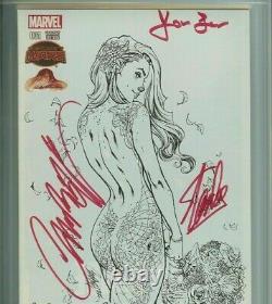 Spider-man Signed Stan & Joanie Lee Campbell Renew Your Vows #1 Cgc 9.8 Sketch