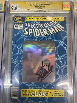 Spiderman Hologram CGC Set ALL SIGNED BY STAN LEE