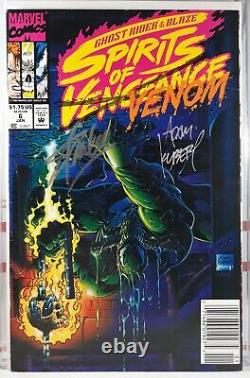 Stan Lee + Adam Kubert Signed Spirits Of Vengeance #6 Spider-man Venom