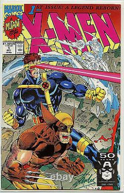 Stan Lee Autographed X-Men #1C Comic NM+ Marvel Comics 1991 Amricons
