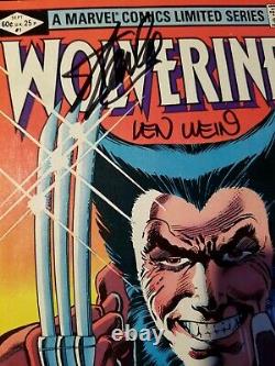 Stan Lee Len Wein Signed Wolverine Marvel Comic Book Limited Series #1