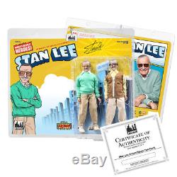 Stan Lee Retro 8 Inch Action Figure Two-Pack Autographed With COA