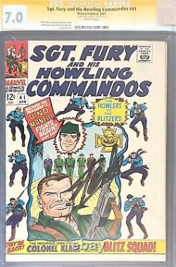 Stan Lee Signed 1967 Sgt. Fury And His Howling Commandos #41
