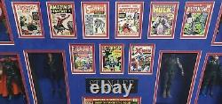 Stan Lee Signed Autographed Comic Book Framed With Action Figures Amazing! GA 70