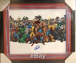 Stan Lee Signed Autographed Framed 16x20 Photo JSA Authen Excelsior Marvel 3