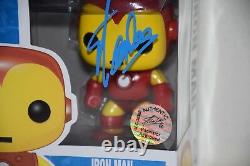 Stan Lee Signed Autographed Marvel Iron Man Funko Pop Excelsior Bas Coa F94885