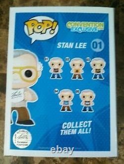 Stan Lee Signed Convention Exclusive Funko Pop 01 Authentic Excelsior Approved