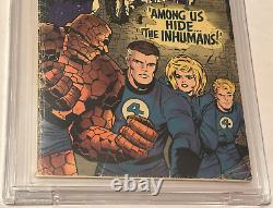 Stan Lee Signed Fantastic Four #45 CBCS Graded 3.0 1st Inhumans Appearance