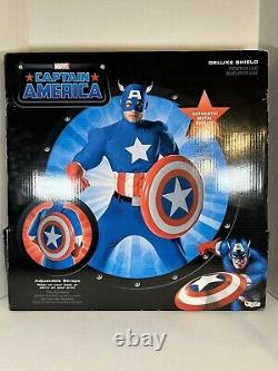 Stan Lee Signed Marvel Avengers Captain America Full Size Metal Shield