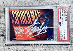 Stan Lee Signed Marvel Masterpices 1994 Complete 10 Holofoil Set Psa Authentic