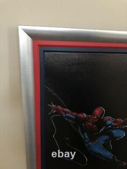 Stan Lee Signed Marvel Print Numbered Limited Edition 4/10 Spiderman