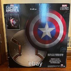 Stan Lee Signed Metal Captain America Shield. RARE 2016 First Avenger Version