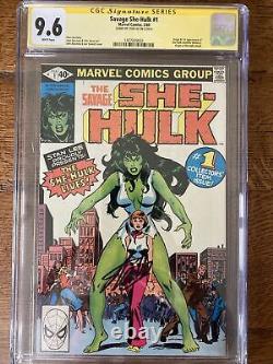 Stan Lee Signed The Savage She-hulk 1 Cgc 9.6 Ss First Appearance Nm+ 1980