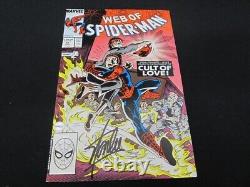 Stan Lee Signed Web of Spider-Man #41, Cult of Love Pt2 NM! CGC ready! WithCOA