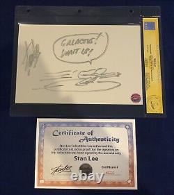 Stan Lee Silver Surfer SKETCH & INSCRIBED & SIGNED by Stan Lee! CGC! MARVEL RARE